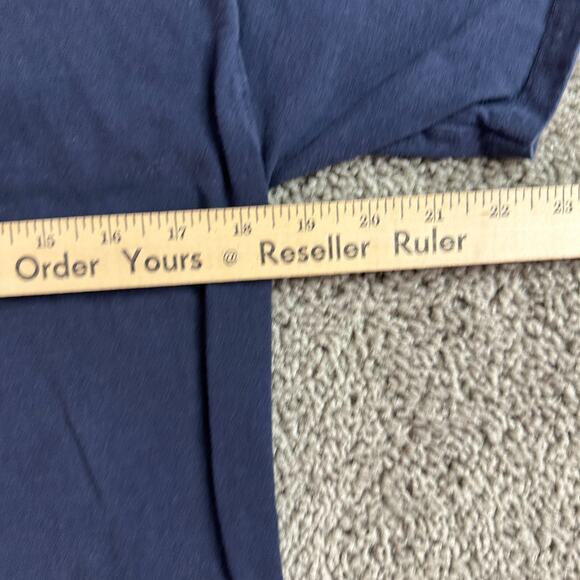 Champion Shirt Mens Medium Blue Signature World Flag Logo Short Sleeve FLAW - Picture 8 of 9